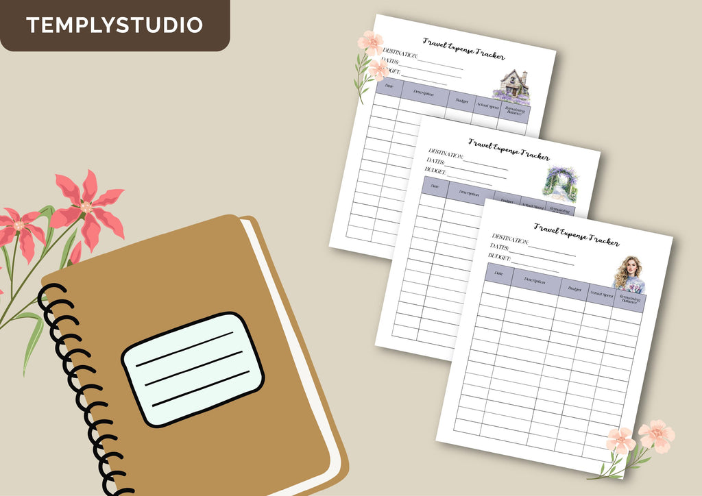Printable Trip Expense Tracker | Travel Budget Planner (Digital Download) - image 2