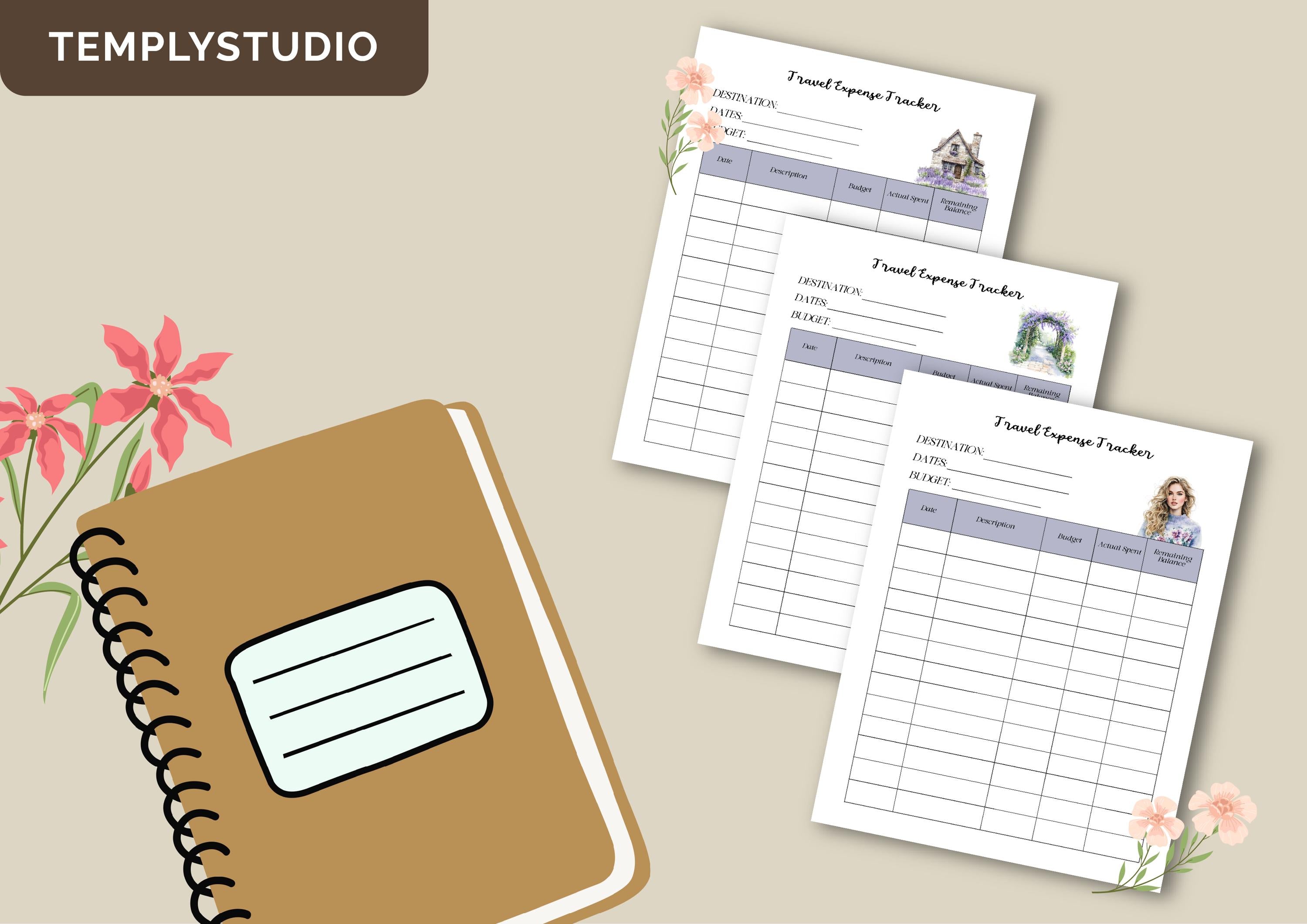 Printable Trip Expense Tracker | Travel Budget Planner (Digital Download) - image 2