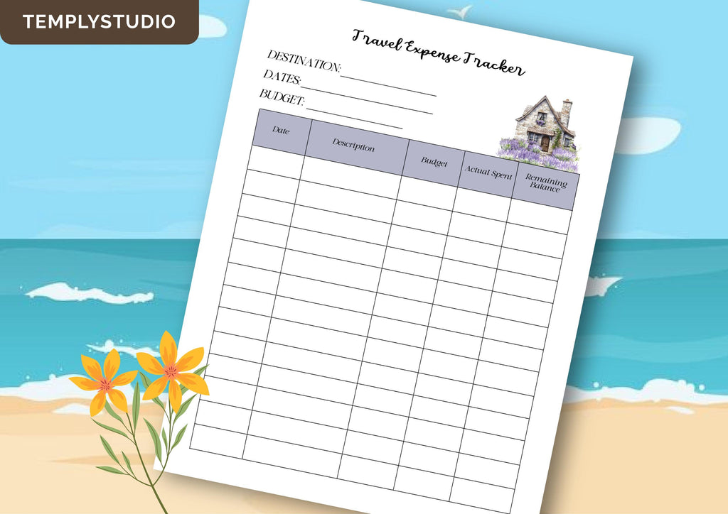 Printable Trip Expense Tracker | Travel Budget Planner (Digital Download) - image 3
