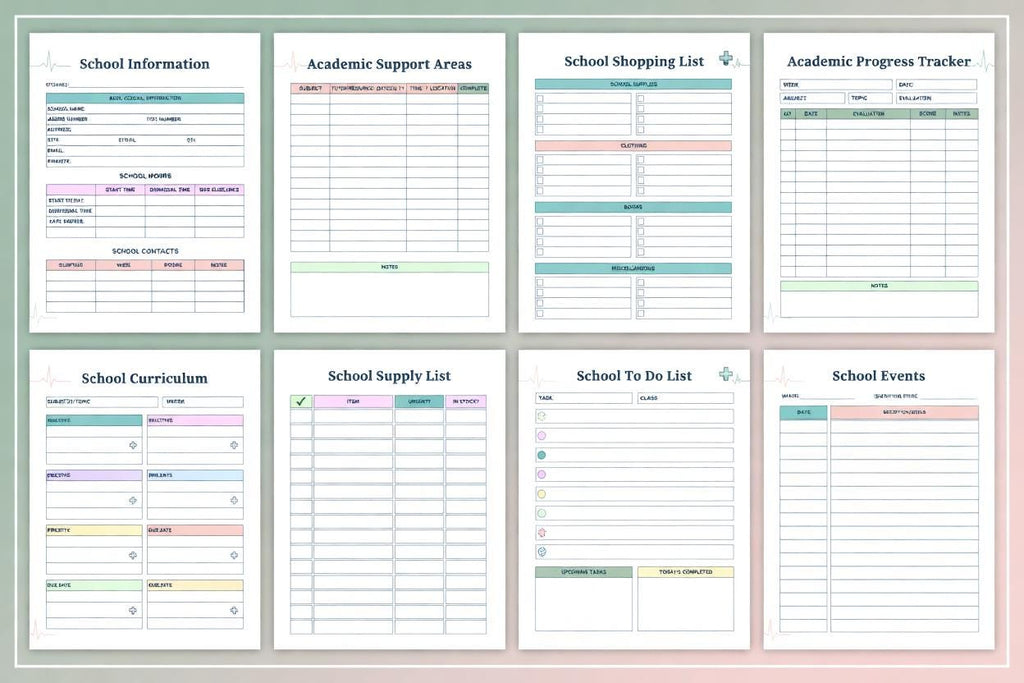 2026-2027 Nursing School Planner Canva Template | Nursing Student Organizer | KD - image 6