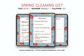 CLEANING LIST | Easy Use Cleaning List Template | Instant Digital Download | Aes - image 1