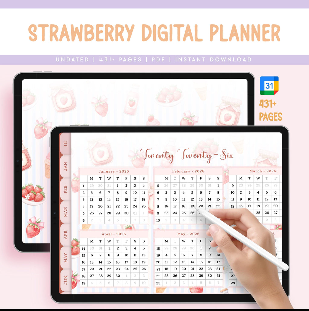 Digital Planner for GoodNotes, iPad Planner, Undated Hyperlinked PDF, Daily Week - image 2