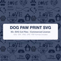 Dog Paw Print SVG | Paw Svg Bundle for Cricut & Silhouette | Pet Paw Clipart Png - image 1