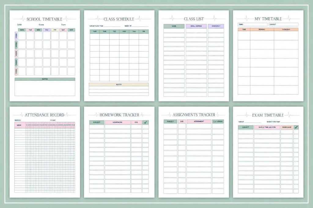 2026-2027 Nursing School Planner Canva Template | Nursing Student Organizer | KD - image 4