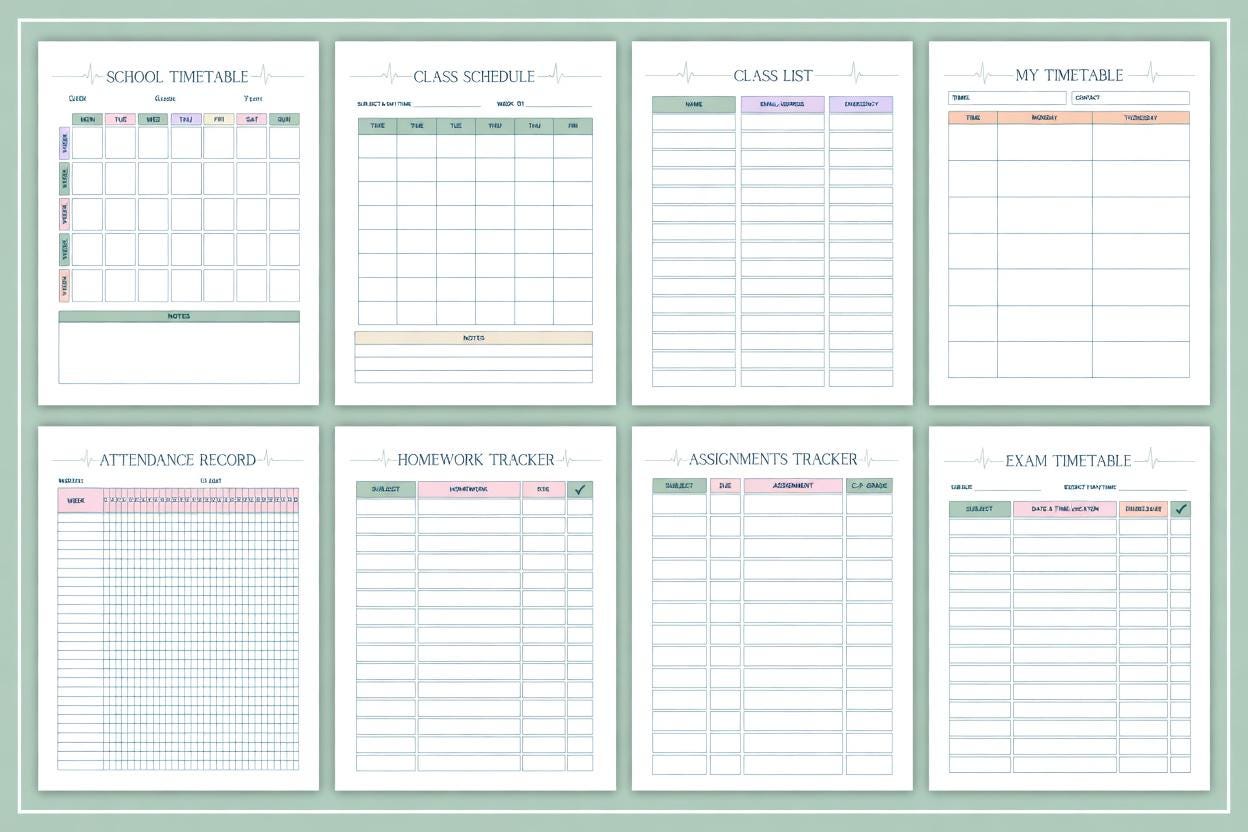 2026-2027 Nursing School Planner Canva Template | Nursing Student Organizer | KD - image 4