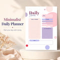 Minimalist Daily Planner Printable | Clean Simple Daily Schedule PDF, Instant Do - image 1