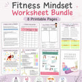 Fitness Mindset Templates, Wellness Goal Planner, Workout Motivation Pages, Heal - image 1