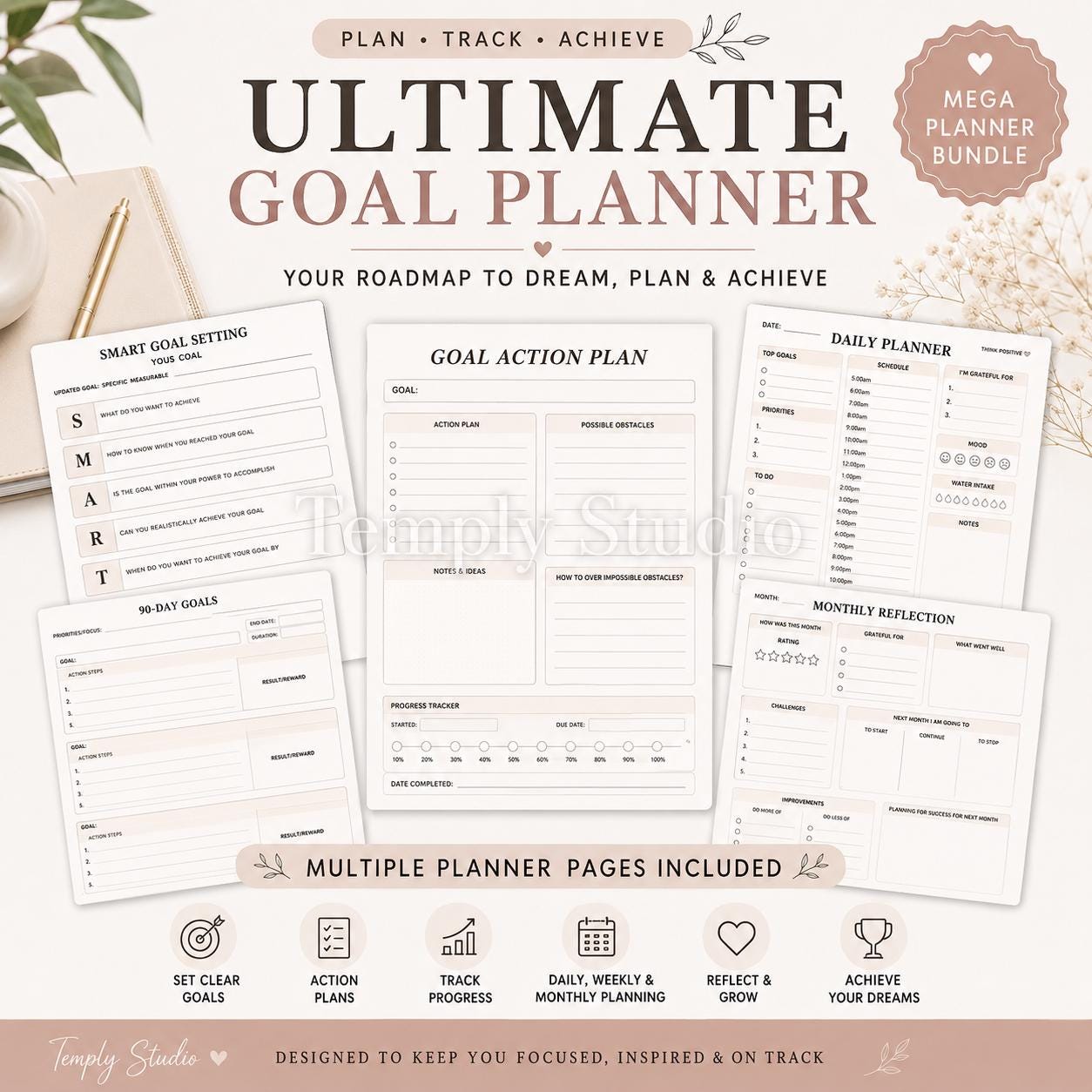 2027 Business Planner PDF | Ultimate Goal Planner for Entrepreneurs and Small Busines - image 6