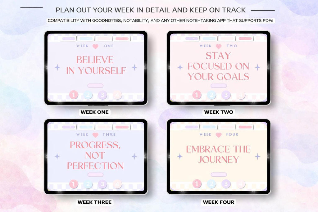 Cute Kawaii Life Planner | Editable Canva and GoodNotes Planner | Digital Health - image 2