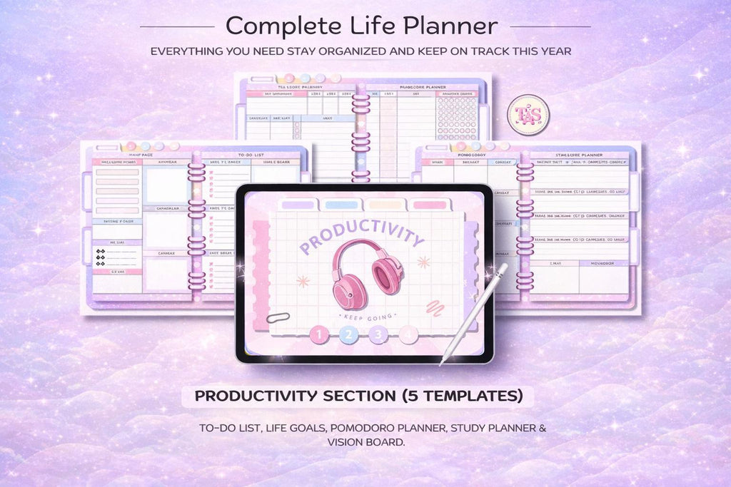 Cute Kawaii Life Planner | Editable Canva and GoodNotes Planner | Digital Health - image 8
