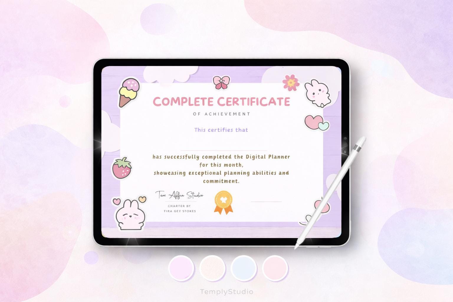 Cute Kawaii Life Planner | Editable Canva and GoodNotes Planner | Digital Health - image 3