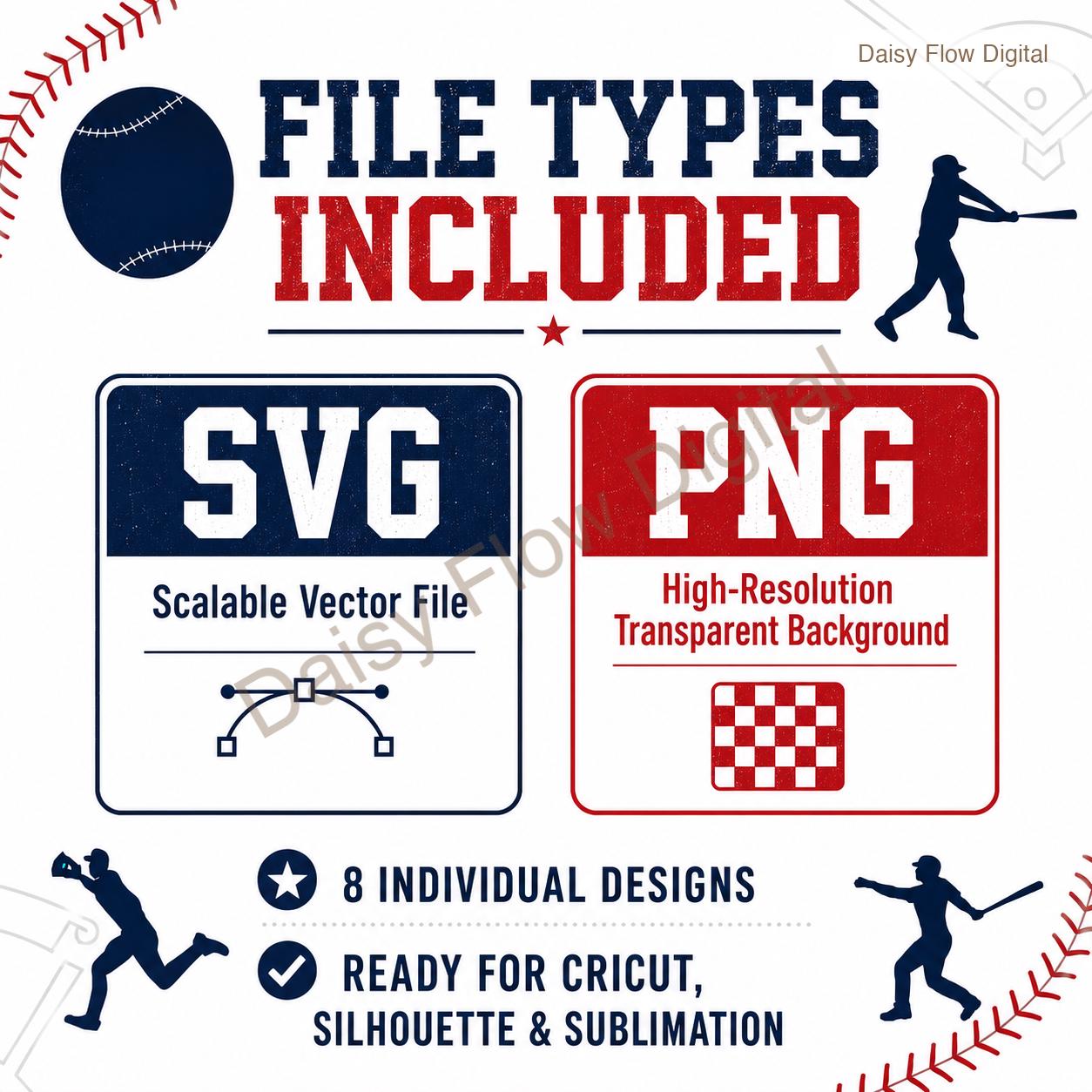 Baseball SVG Bundle | Baseball Silhouette PNG for Cricut | Sports Cut Files for Shirts | Baseball Mom Dad Clipart | Team Player Designs - image 6